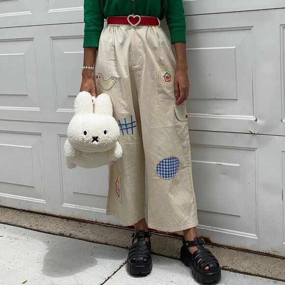 KINA & TAM Embroidered Pants Size Large